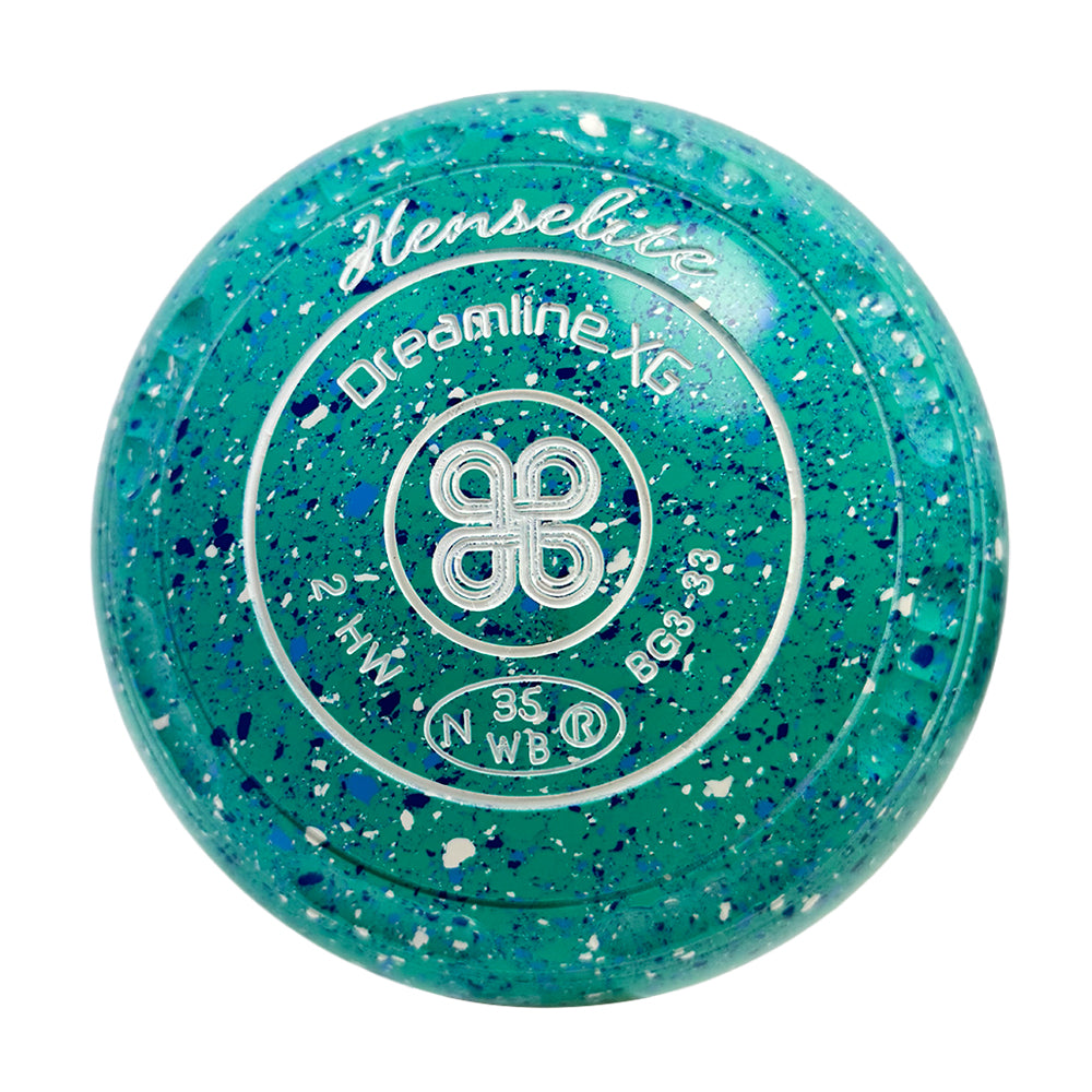 Henselite Dreamline XG Lawn Bowls Size 2 Heavy Gripped - Lagoon BG3-33