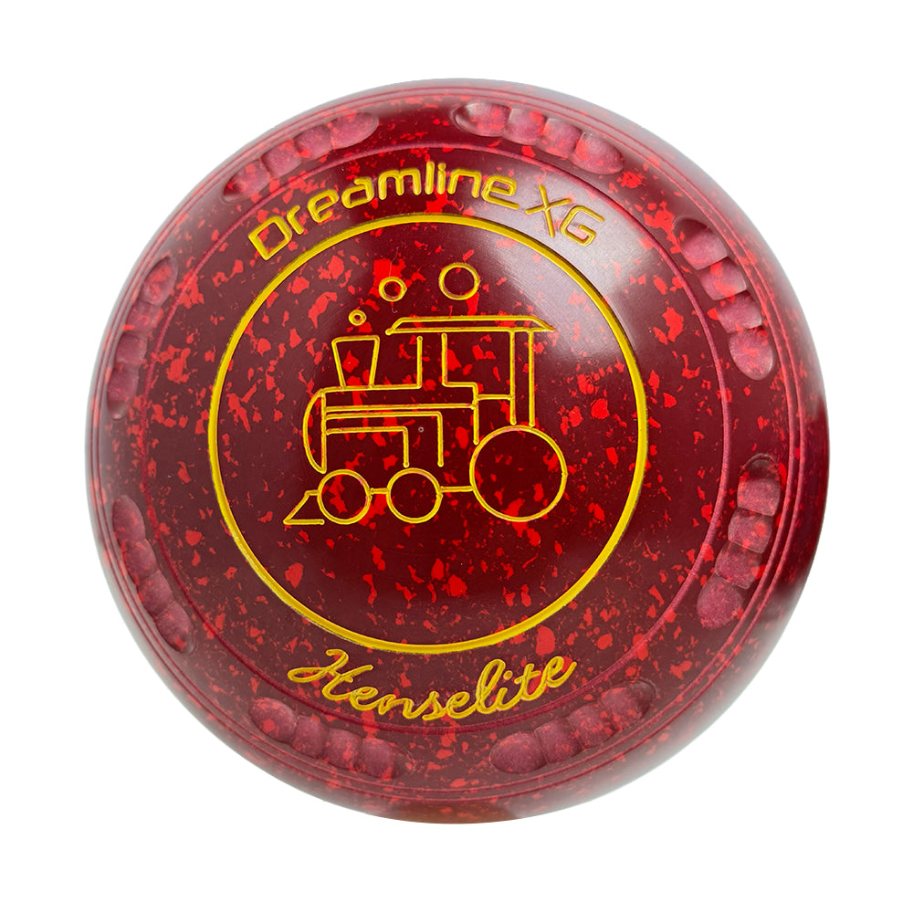 Henselite Dreamline XG Lawn Bowls Size 4 Heavy Gripped Ruby Rich  - BG6-60