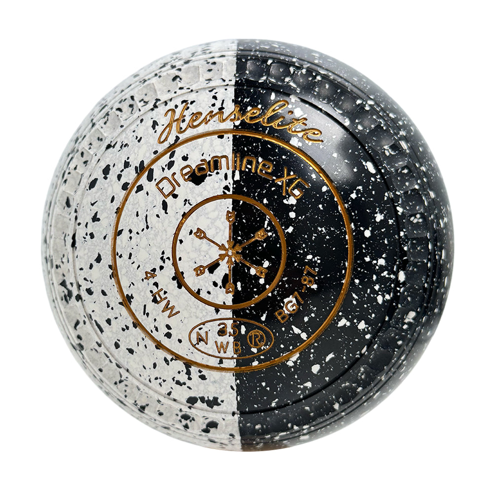 Henselite Dreamline XG Lawn Bowls Size 4 Heavy Gripped - Mono Duo BG7-87