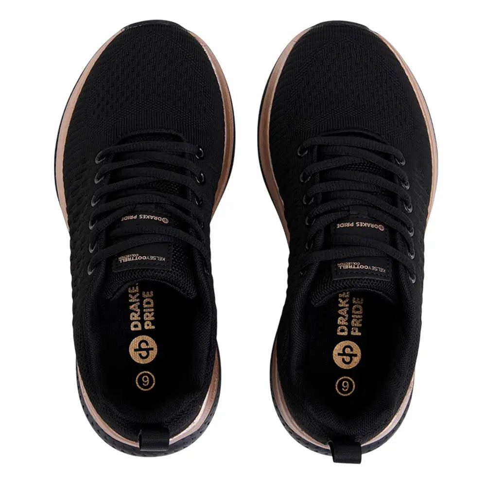 Drakes Pride Womens Pursuit Lawn Bowls Shoe - Black - Bowls City
