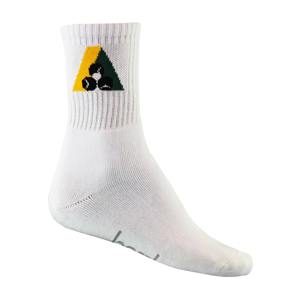 Pal Hosiery Mens BA Logo Bamboo Crew Socks PAL Hosiery