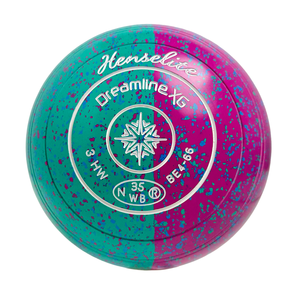 Henselite Dreamline XG Lawn Bowls Size 3 Heavy Non Gripped - Paradise Duo BE4-66