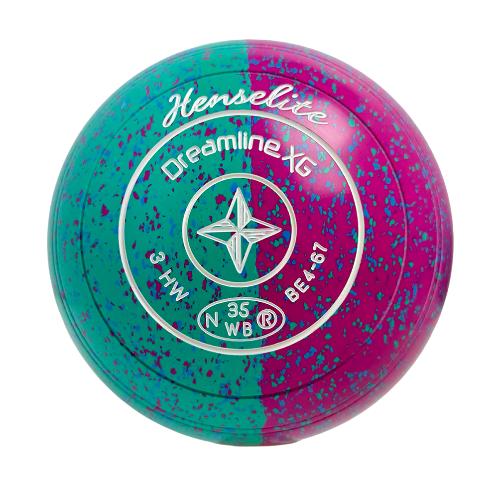 Henselite Dreamline XG Lawn Bowls Size 3 Heavy Non Gripped - Paradise Duo BE4-67