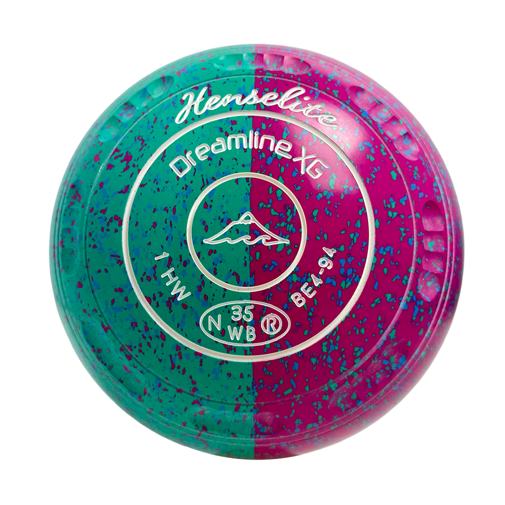 Henselite Dreamline XG Lawn Bowls Size 1 Heavy Gripped - Paradise Duo BE4-94