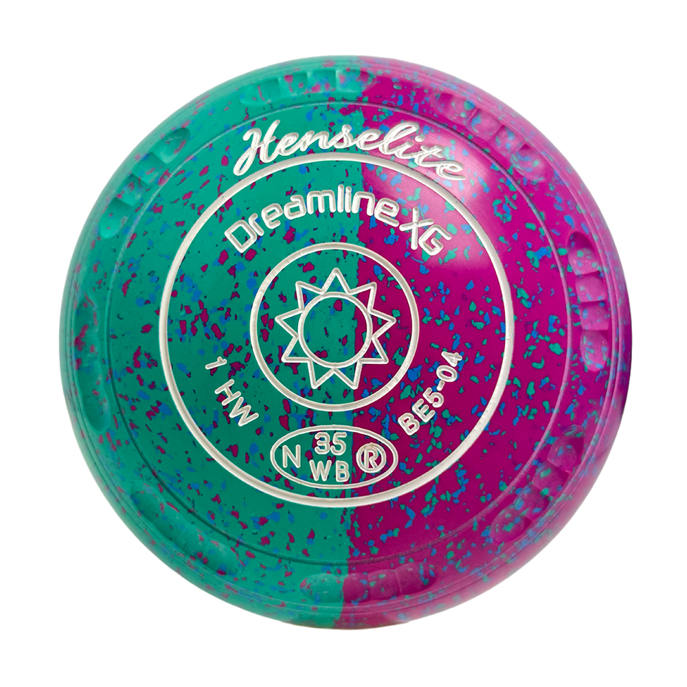 Henselite Dreamline XG Lawn Bowls Size 1 Heavy Gripped - Paradise Duo BE5-04