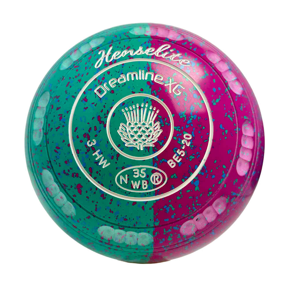 Henselite Dreamline XG Lawn Bowls Size 3 Heavy Gripped - Paradise Duo  BE5-20