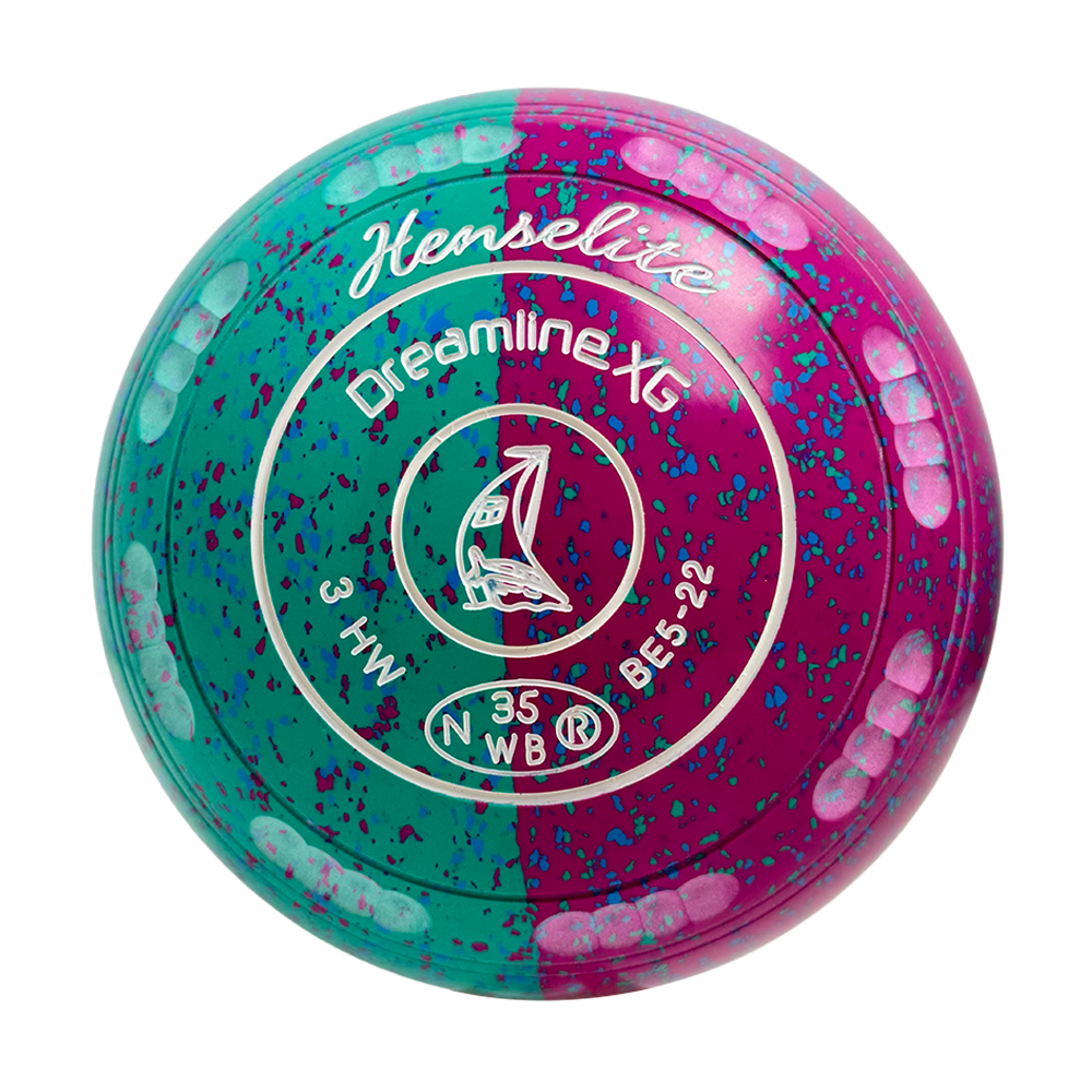 Henselite Dreamline XG Lawn Bowls Size 3 Heavy Gripped - Paradise Duo BE5-22