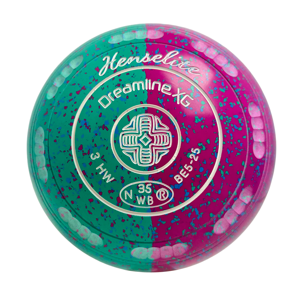 Henselite Dreamline XG Lawn Bowls Size 3 Heavy Gripped - Paradise Duo BE5-25