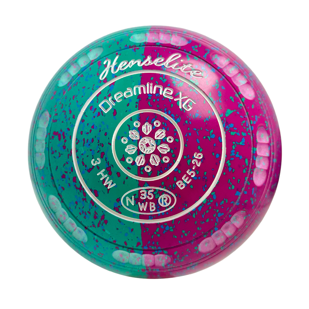Henselite Dreamline XG Lawn Bowls Size 3 Heavy Gripped - Paradise Duo BE5-26
