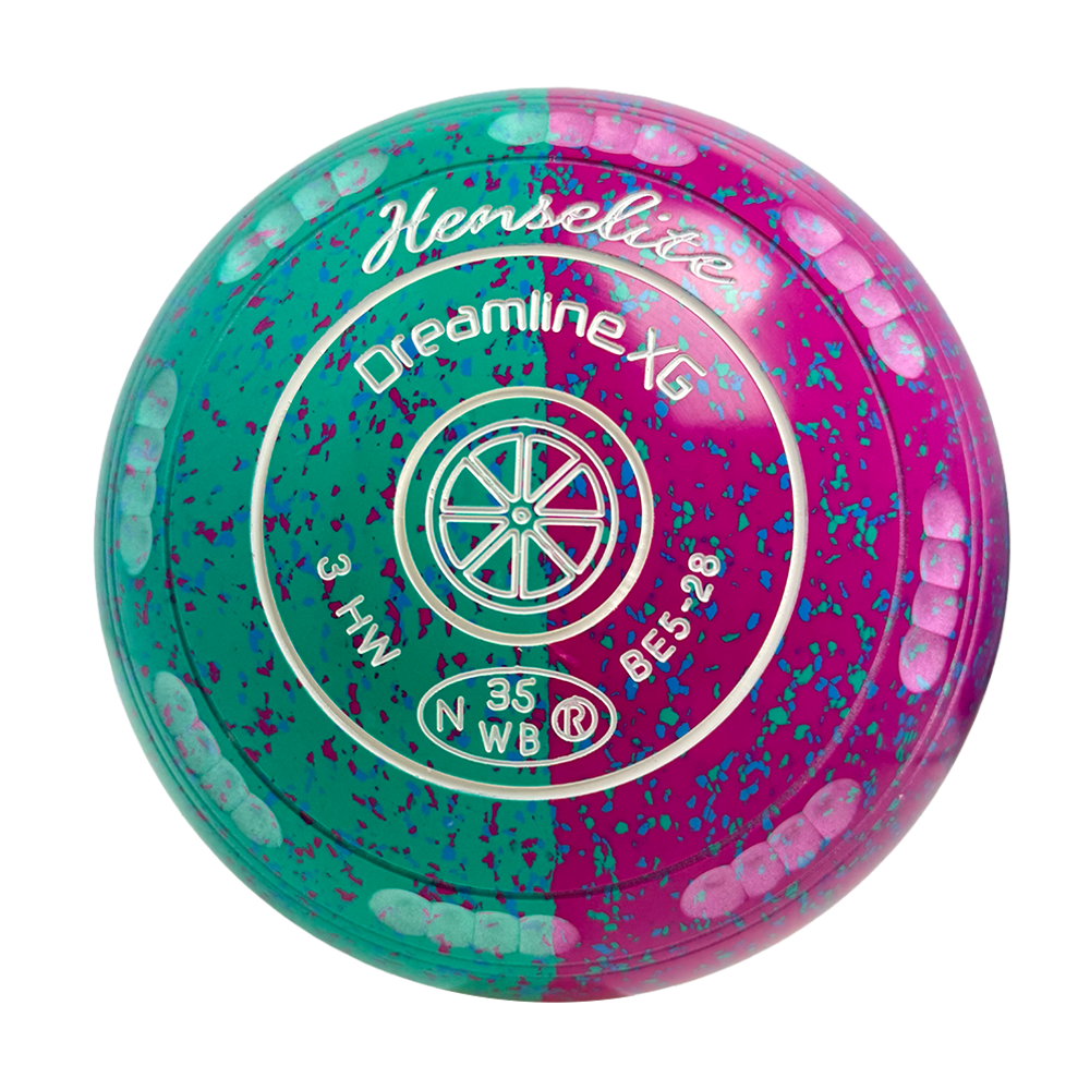 Henselite Dreamline XG Lawn Bowls Size 3 Heavy Gripped - Paradise Duo BE5-28