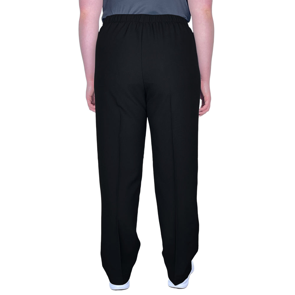 Domino Womens Lawn Bowls Pants BA Logo - Black