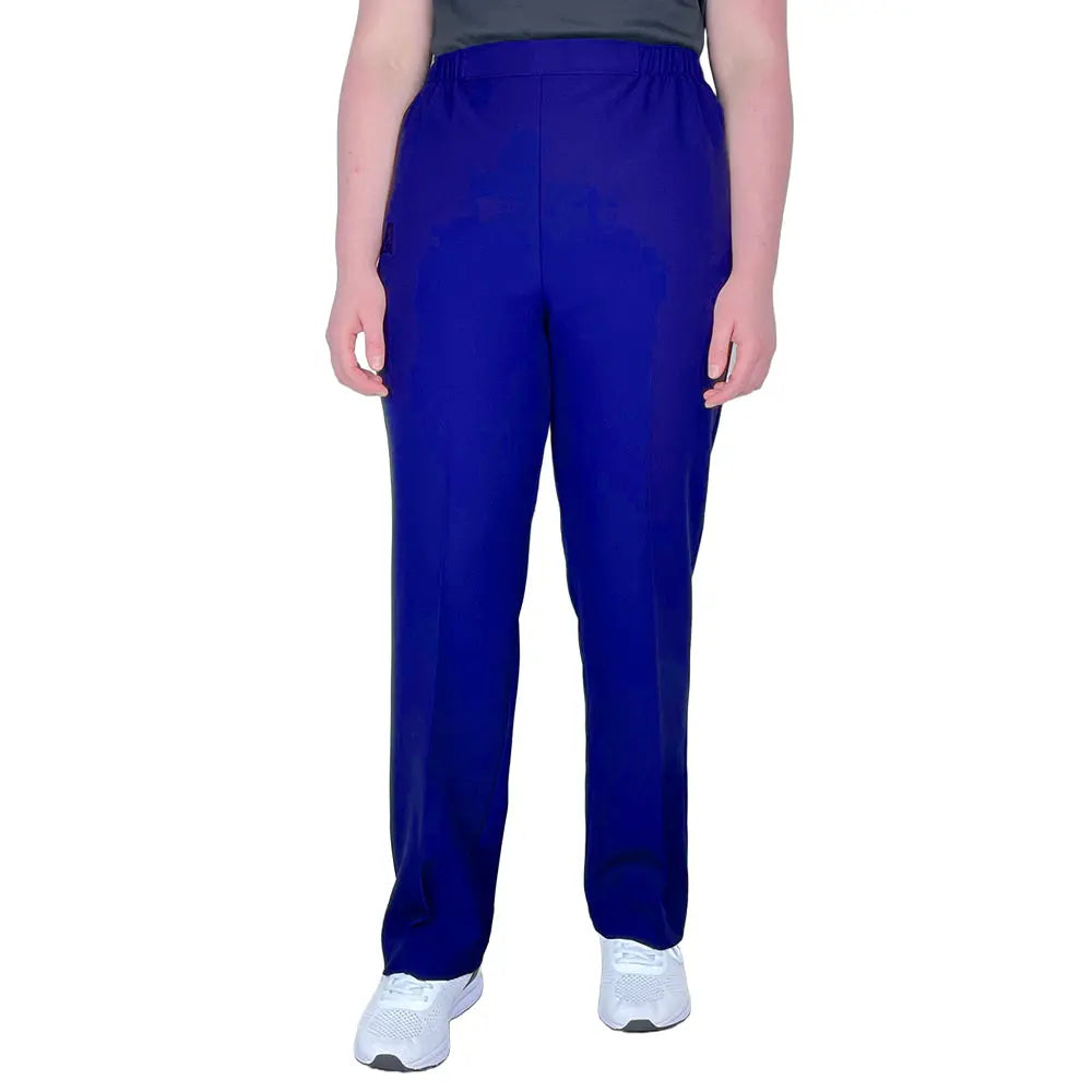 Domino Womens Lawn Bowls Pants BA Logo - Royal Blue - Bowls City