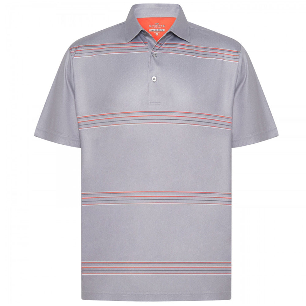 Sporte Leisure Mens Boyd Short Sleeve Polo - Grey/Marle