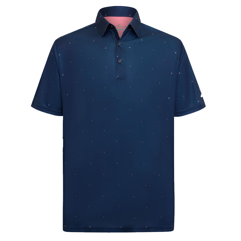 Sporte Leisure Mens Positano Short Sleeve Polo BA Logo - Navy