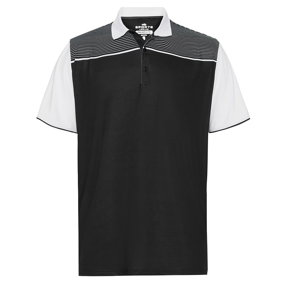 Sporte Leisure Mens Rise Short Sleeve Polo
