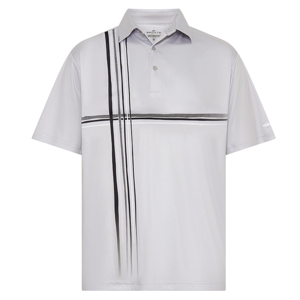 Sporte Leisure Mens Scope Short Sleeve Polo BA Logo - Grey