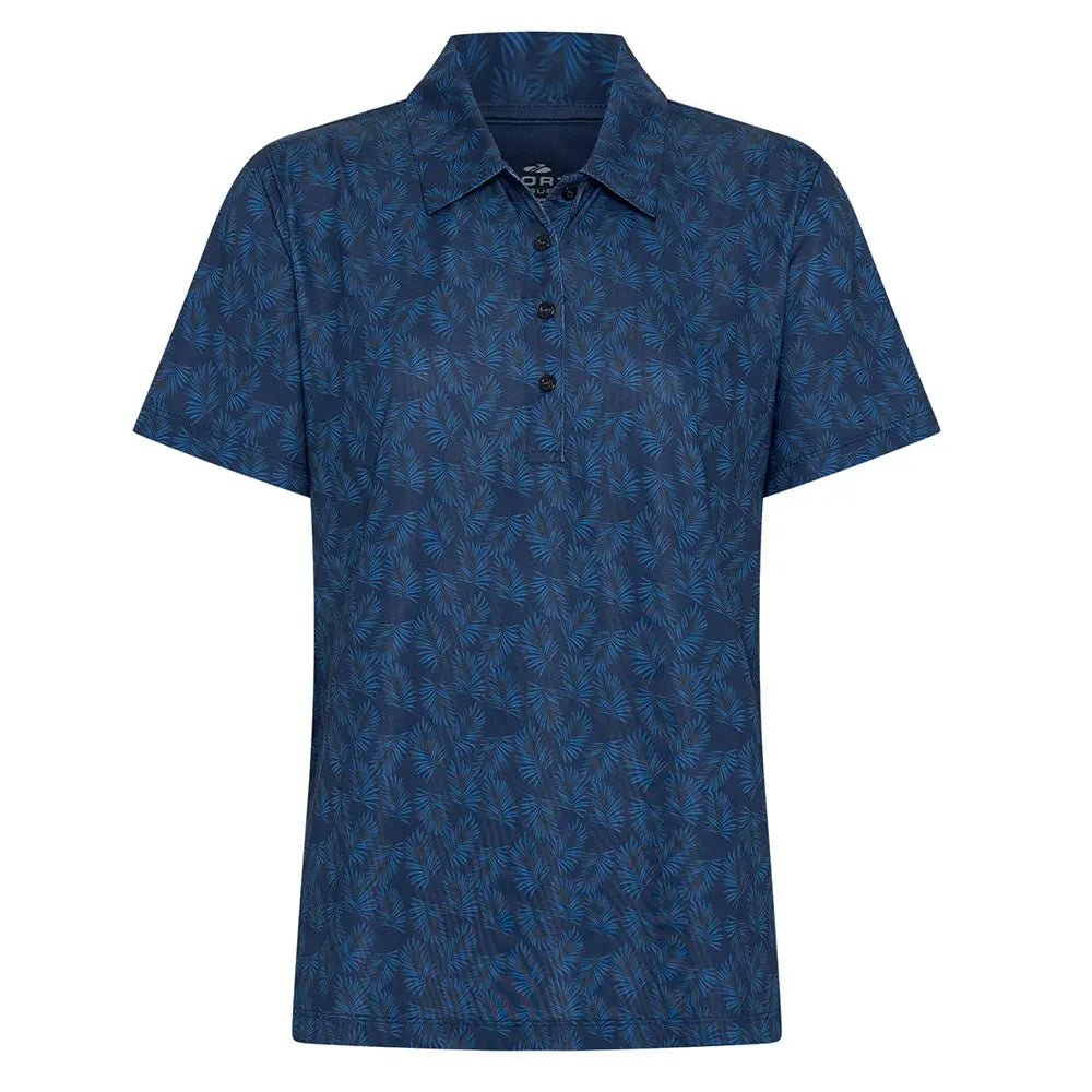 Sporte Leisure Womens Deep Short Sleeve Polo BA Logo - Marine - Bowls City