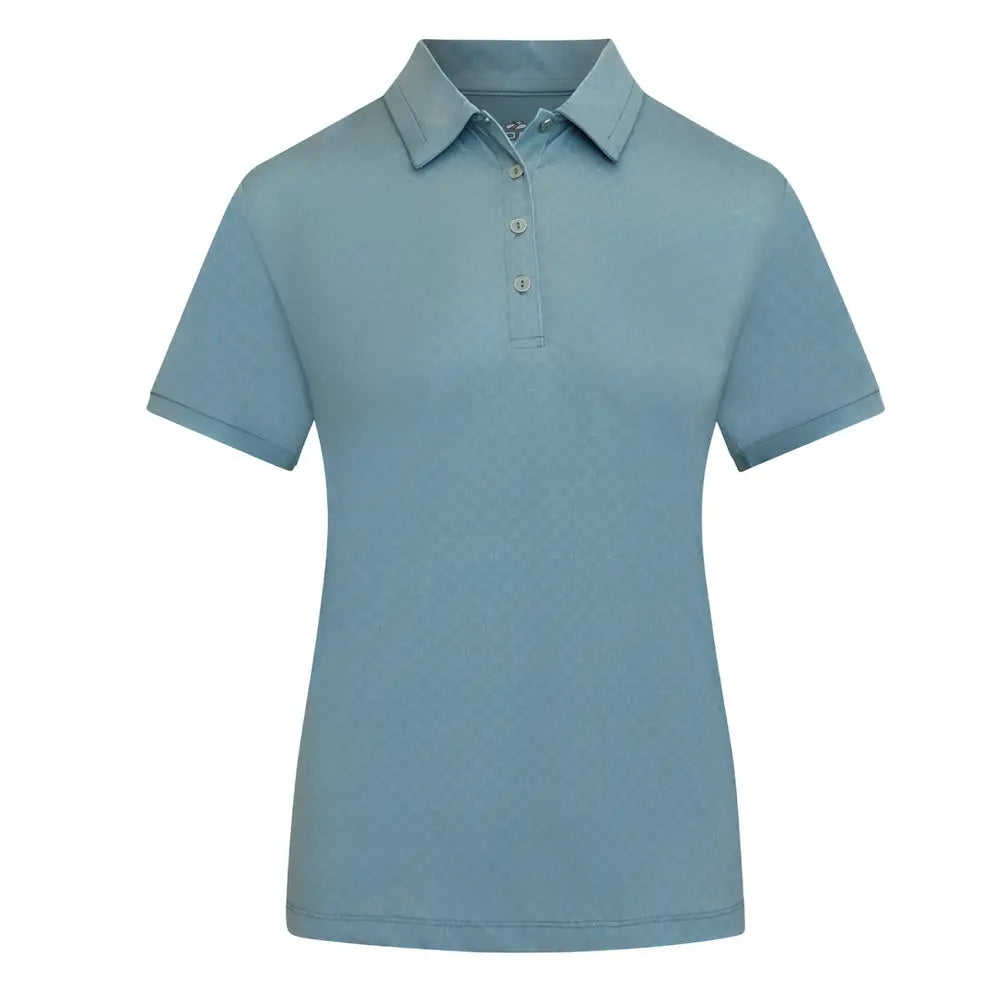 Sporte Leisure Womens Lotus Dreams Short Sleeve Polo BA Logo - Lilypad Sporte Leisure