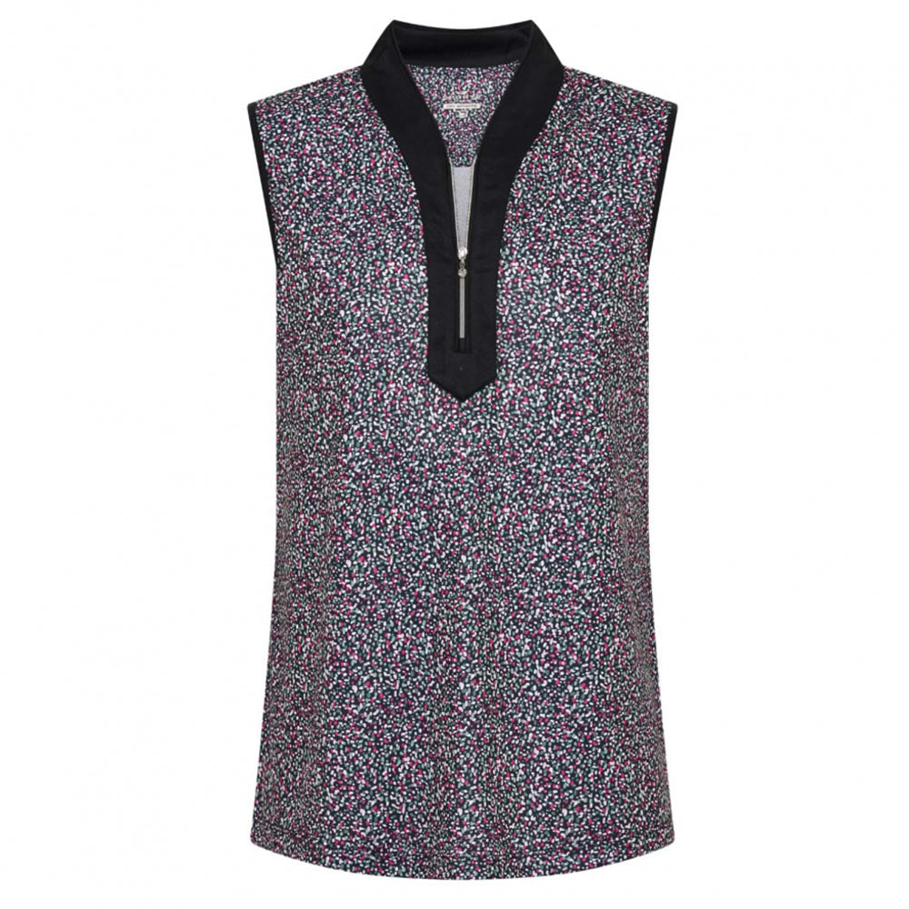 Sporte Leisure Womens Meadow Sleeveless Polo - Black