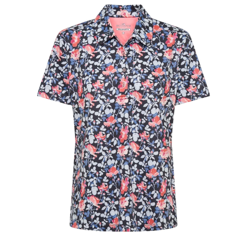 Sporte Leisure Womens Romance Short Sleeve Polo BA Logo - Navy