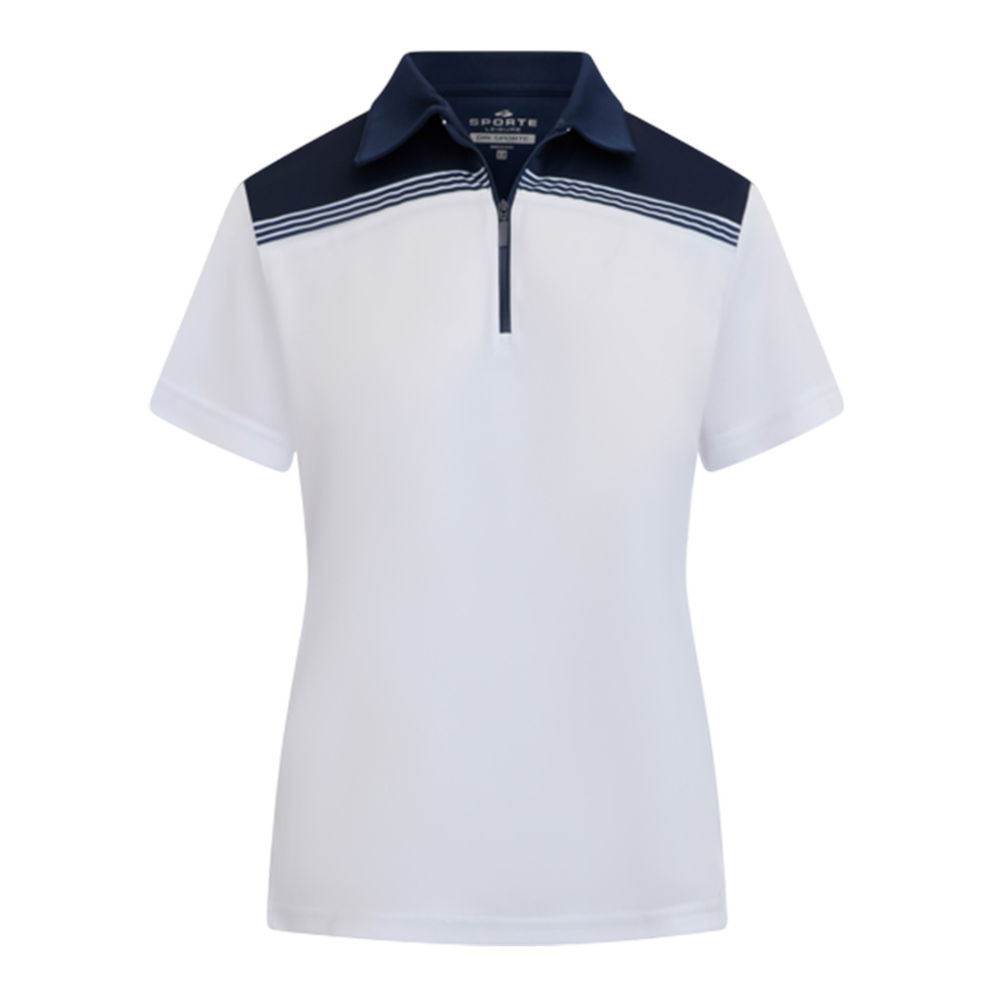 Sporte Leisure Womens Edge Short Sleeve Polo BA Logo