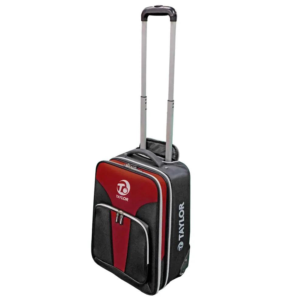 Taylor Tourer Trolley Bag Black/Maroon - Bowls City