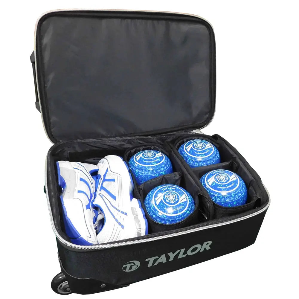 Taylor Tourer Trolley Bag Black/Green - Bowls City