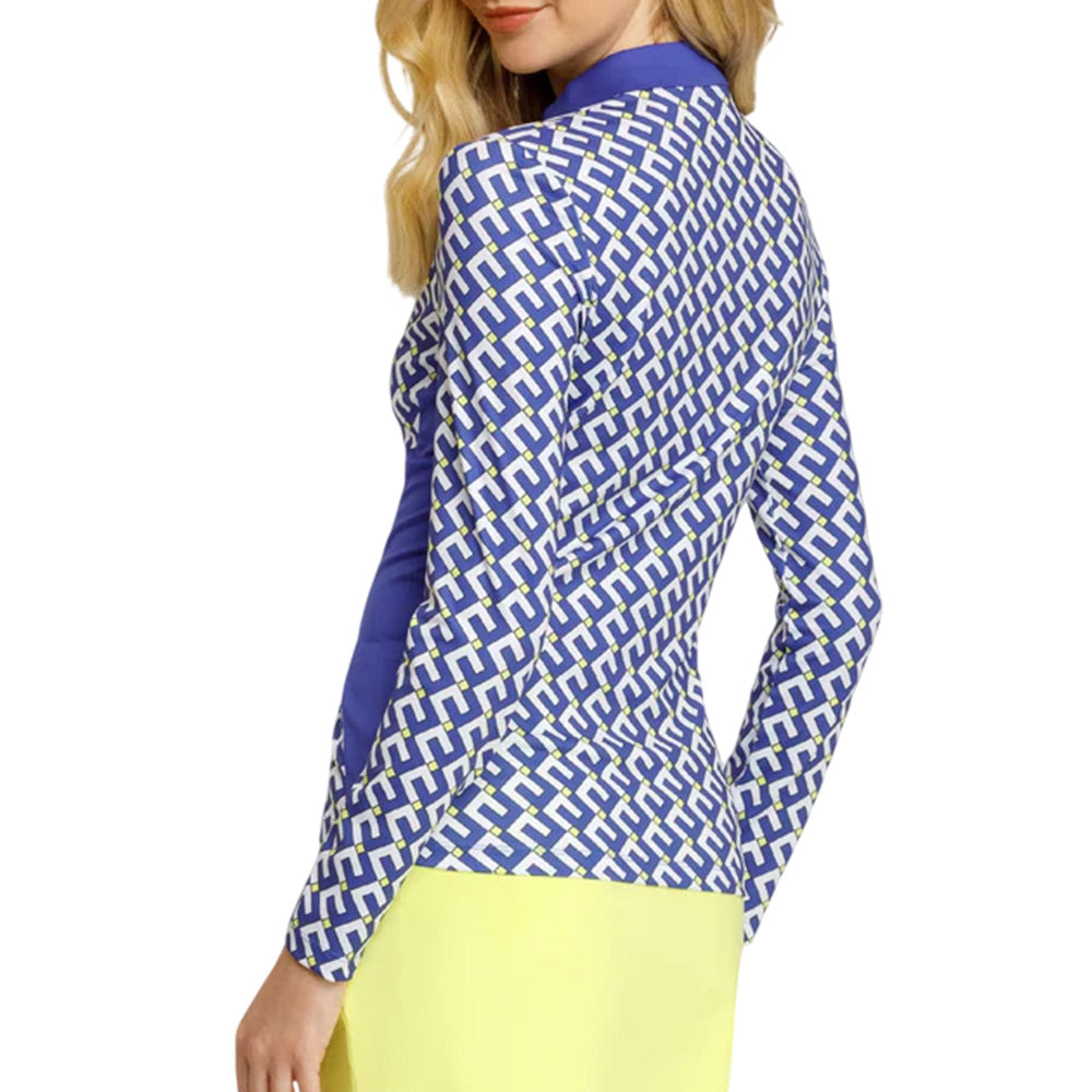 Tail Womens Laken Long Sleeve Top - Blue/White