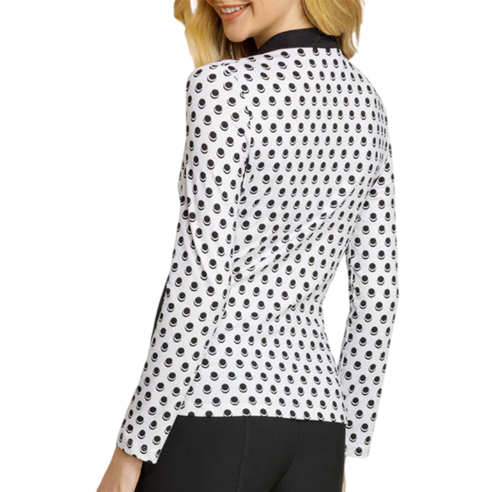 Tail Womens Orielle Long Sleeve Top - White/Black