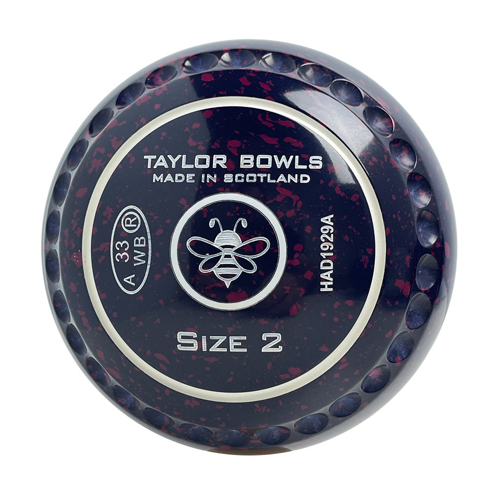 Taylor GTR Lawn Bowls Size 2 Heavy Dark Blue/Magenta HAD1929A
