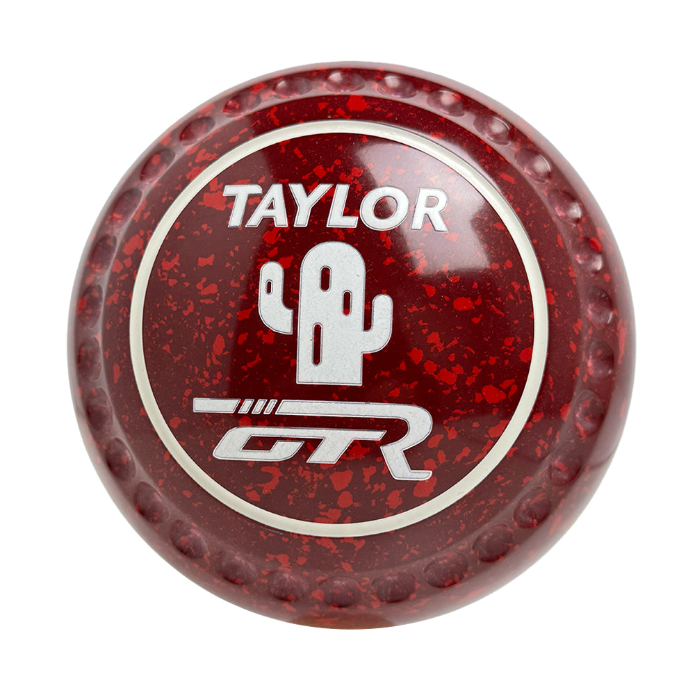 Taylor GTR Lawn Bowls Size 3 Heavy Gripped Maroon/Red - HAE2213A