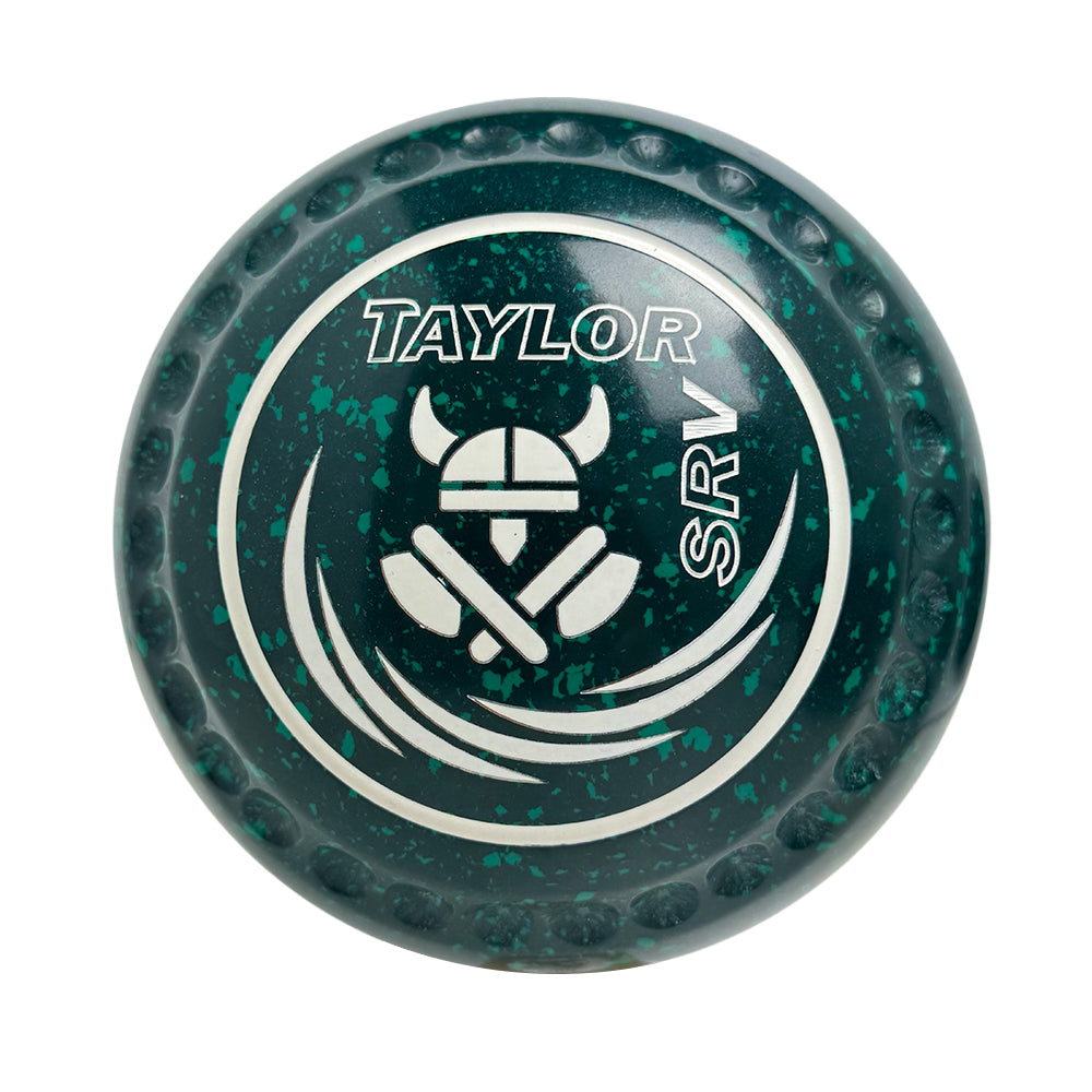 Taylor Redline SRV Lawn Bowls Size 4 Heavy Gripped Dark Green/Green - HAF0876A