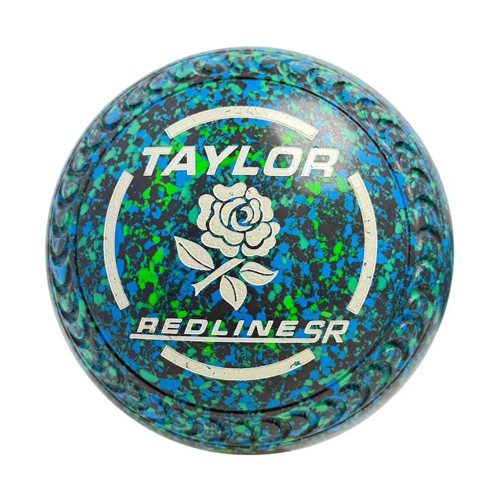 Taylor (Pre-Owned) Redline SR Lawn Bowls Size 3 Heavy Gripped - Grey/Sky/Mint Speckle HX495594A