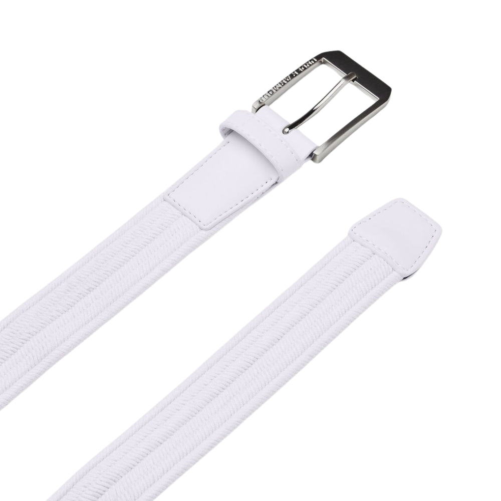 Under Armour Mens Braided Golf Belt - White