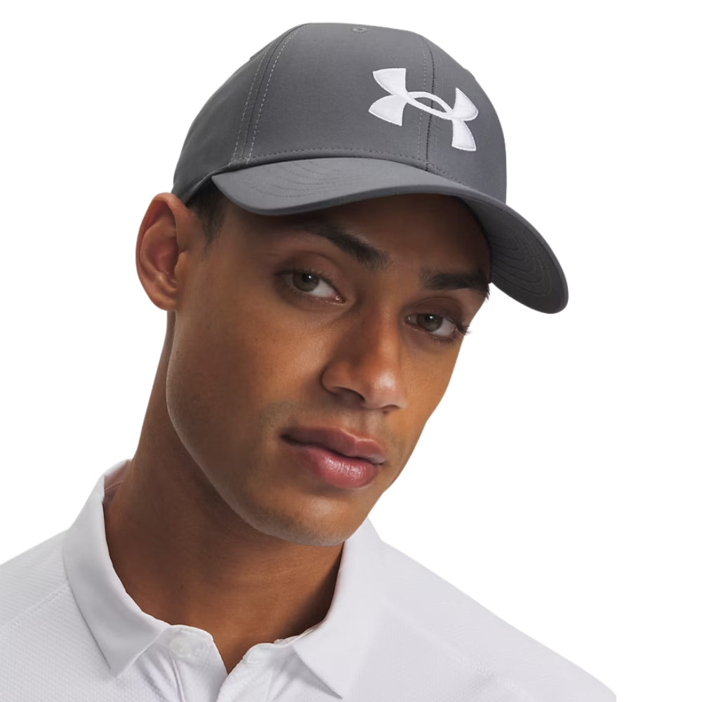 Under Armour Mens Golf96 Drive Mesh Cap - Grey/White