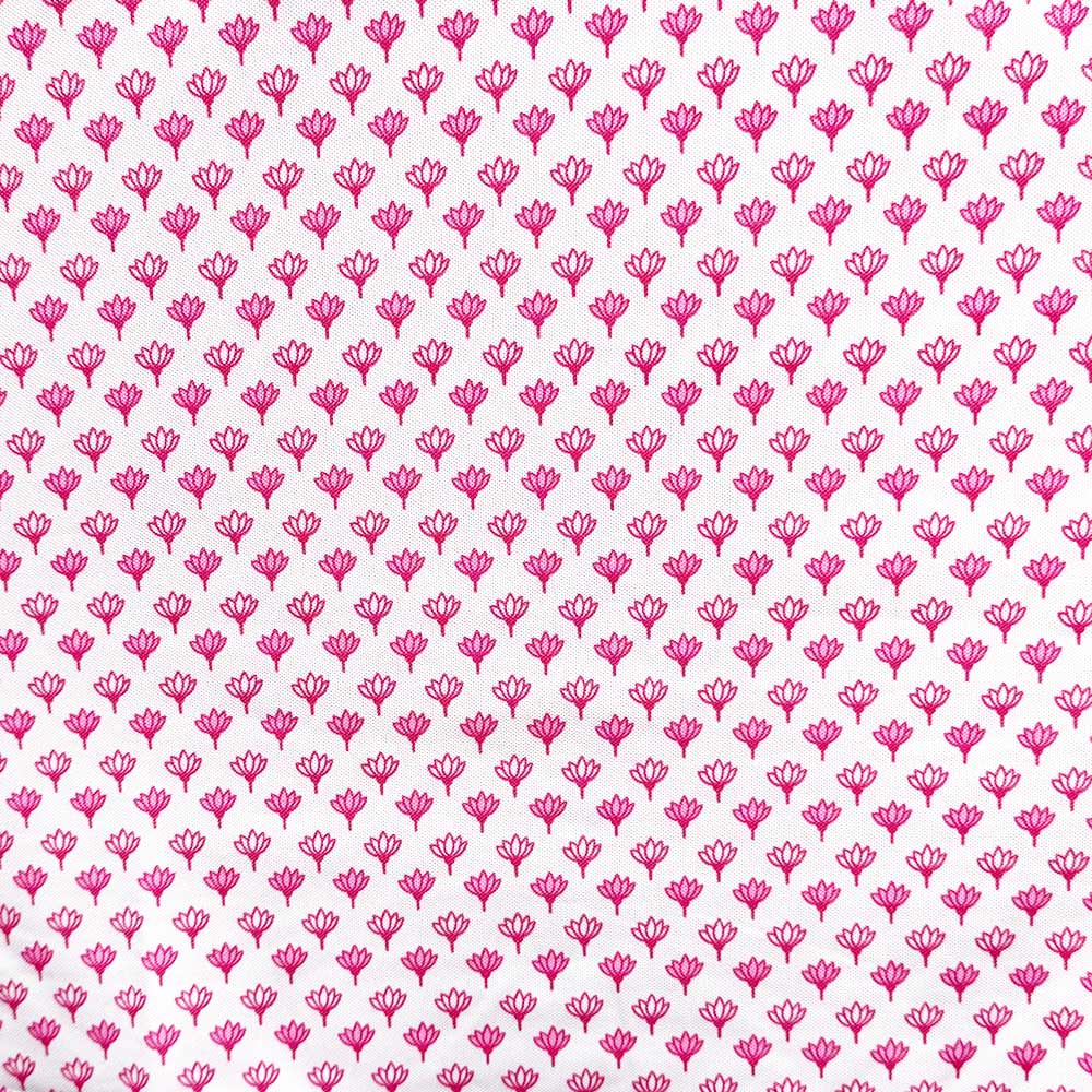 Greg Norman Ladies Lotus Print Pique Sleeveless Polo - Deep Fuchsia