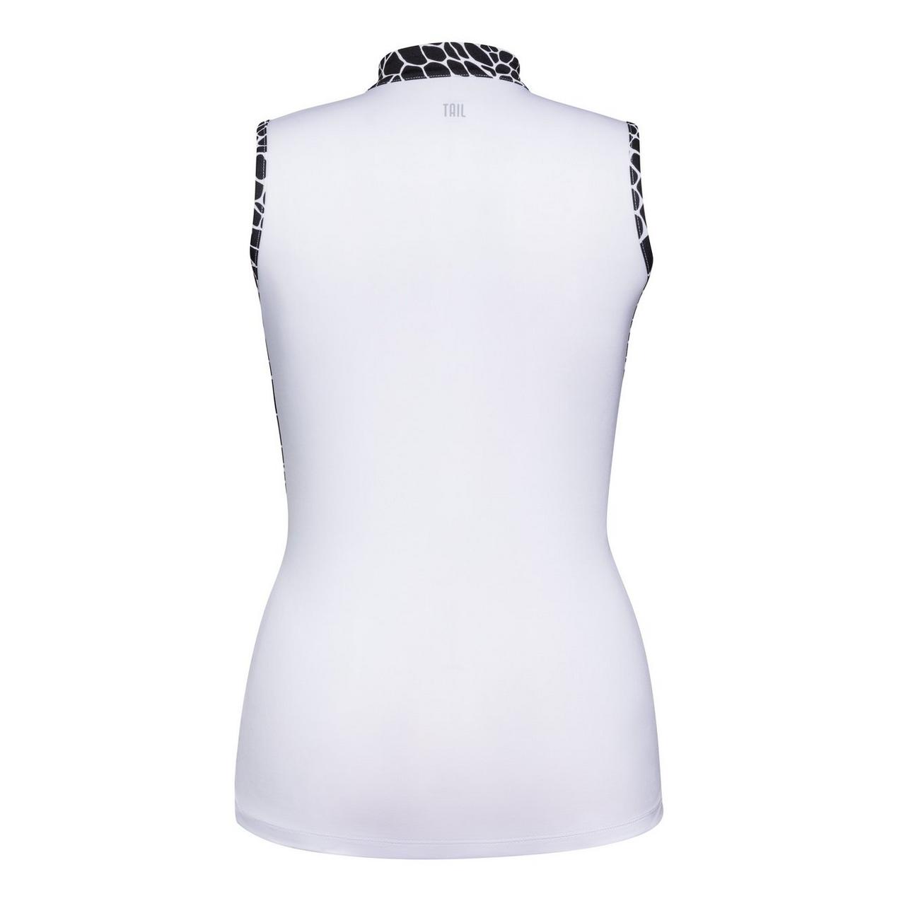 Tail Womens Belisa Sleeveless Polo - Black/White