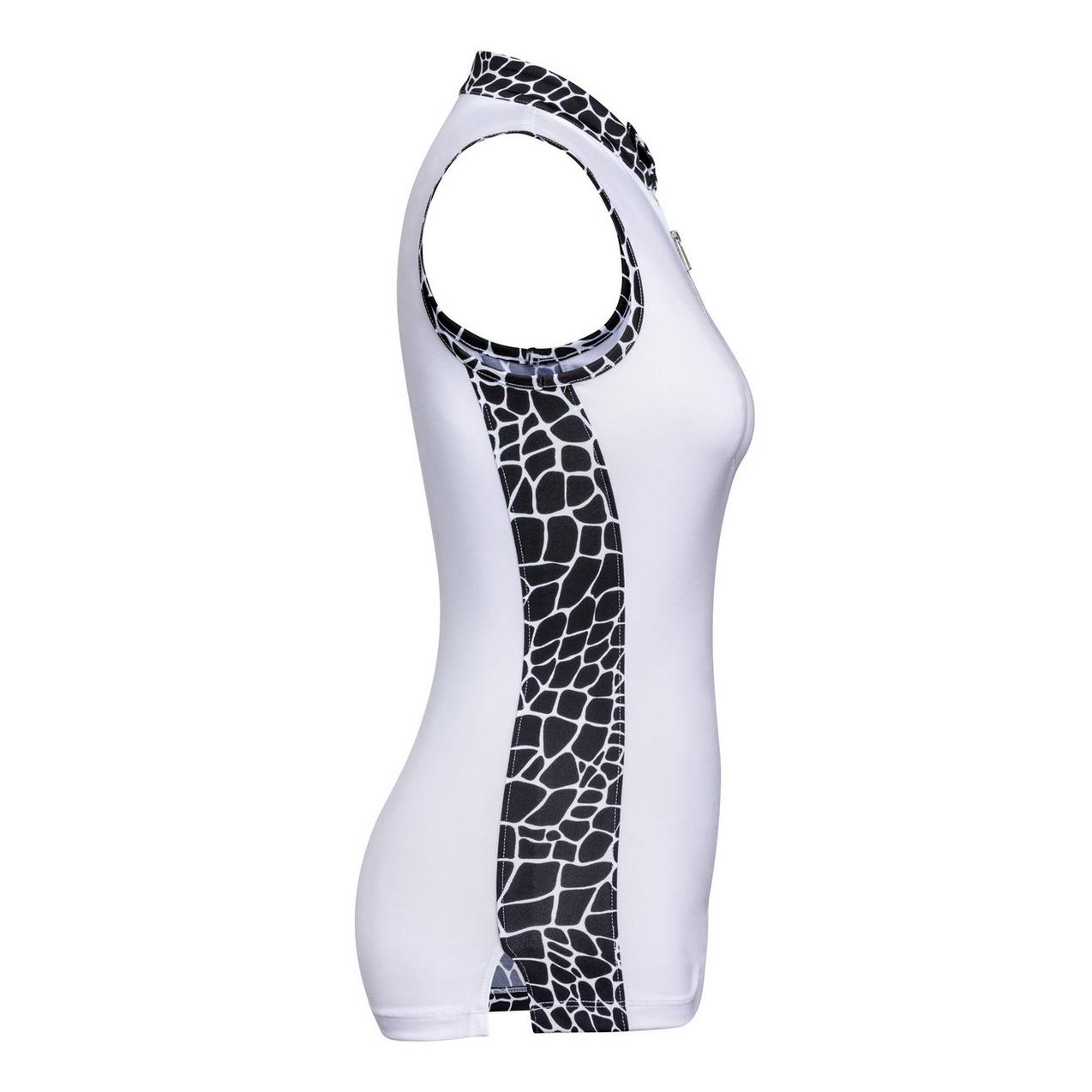 Tail Womens Belisa Sleeveless Polo - Black/White