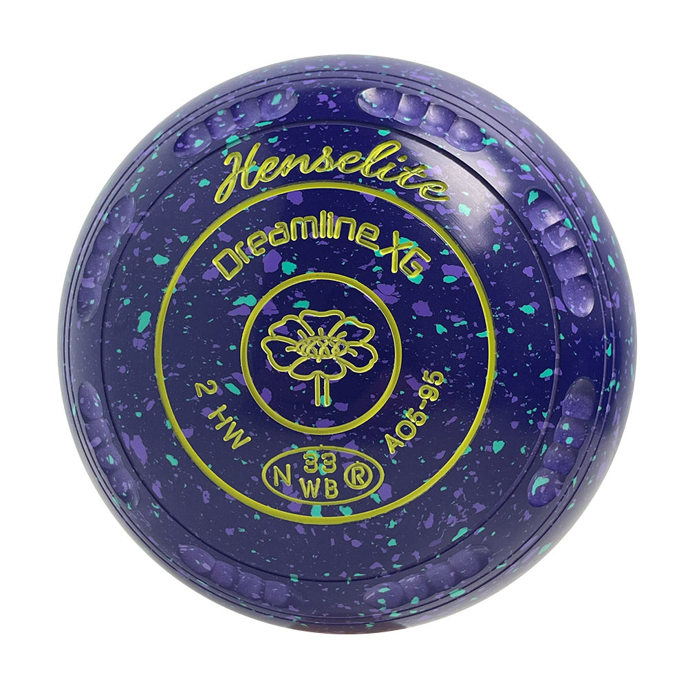 Henselite Dreamline XG Lawn Bowls Size 2 Heavy Gripped - Grapevine - AO5-95