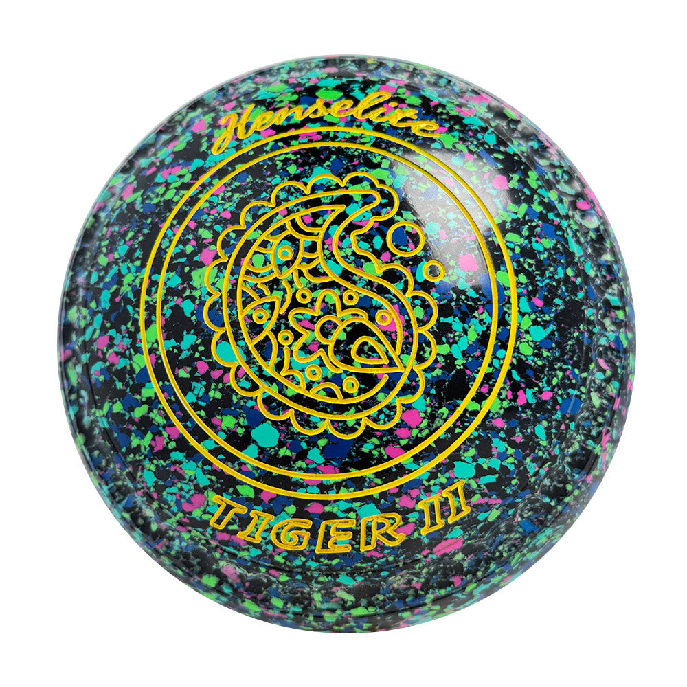 Henselite Tiger II Lawn Bowls Size 4 Heavy Gripped - Mystic - AO7-79 Henselite