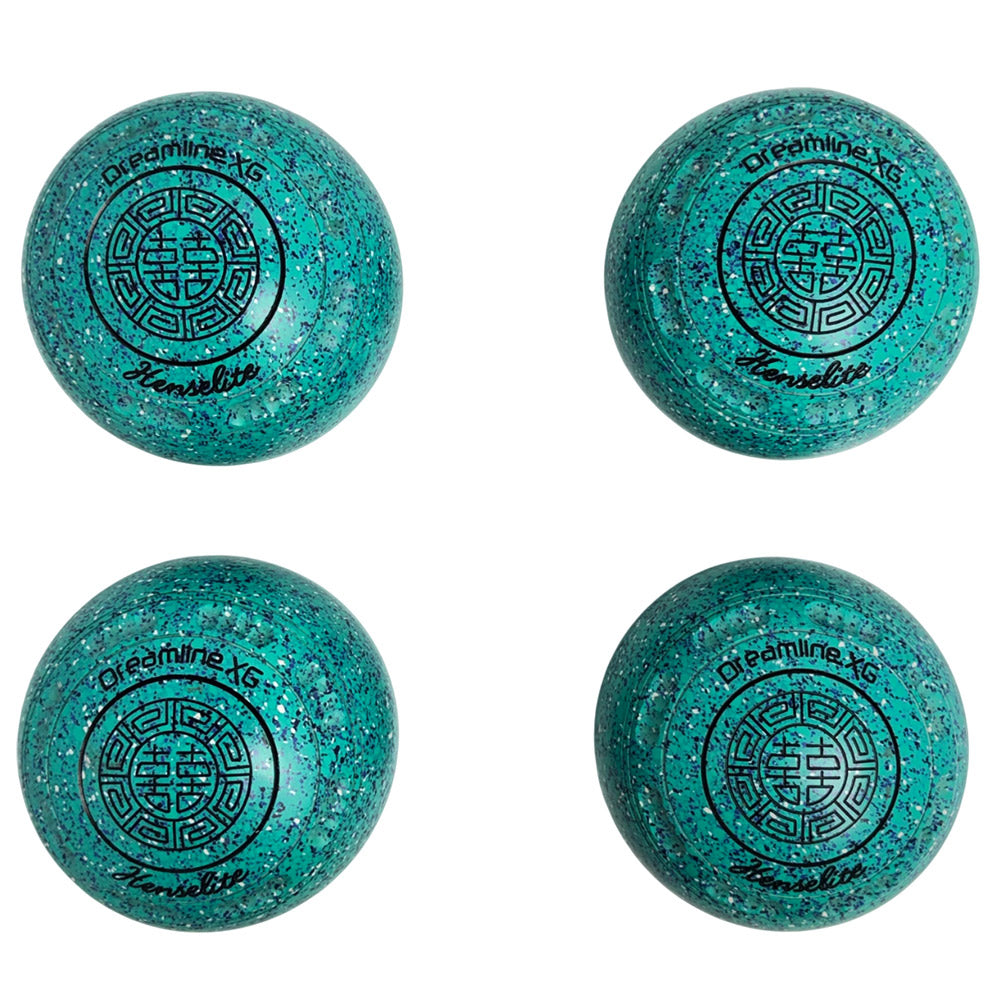 Henselite (Pre-Owned) Dreamline XG Lawn Bowls Size 4 Heavy Gripped -Seaspray AA9-66