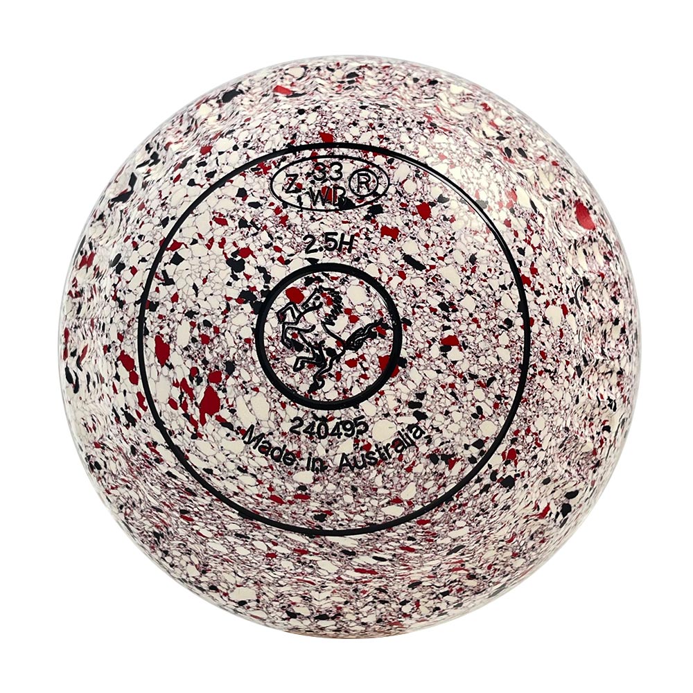Aero Optima Lawn Bowls 2.5 Heavy Enhance Grip Snow - 240495