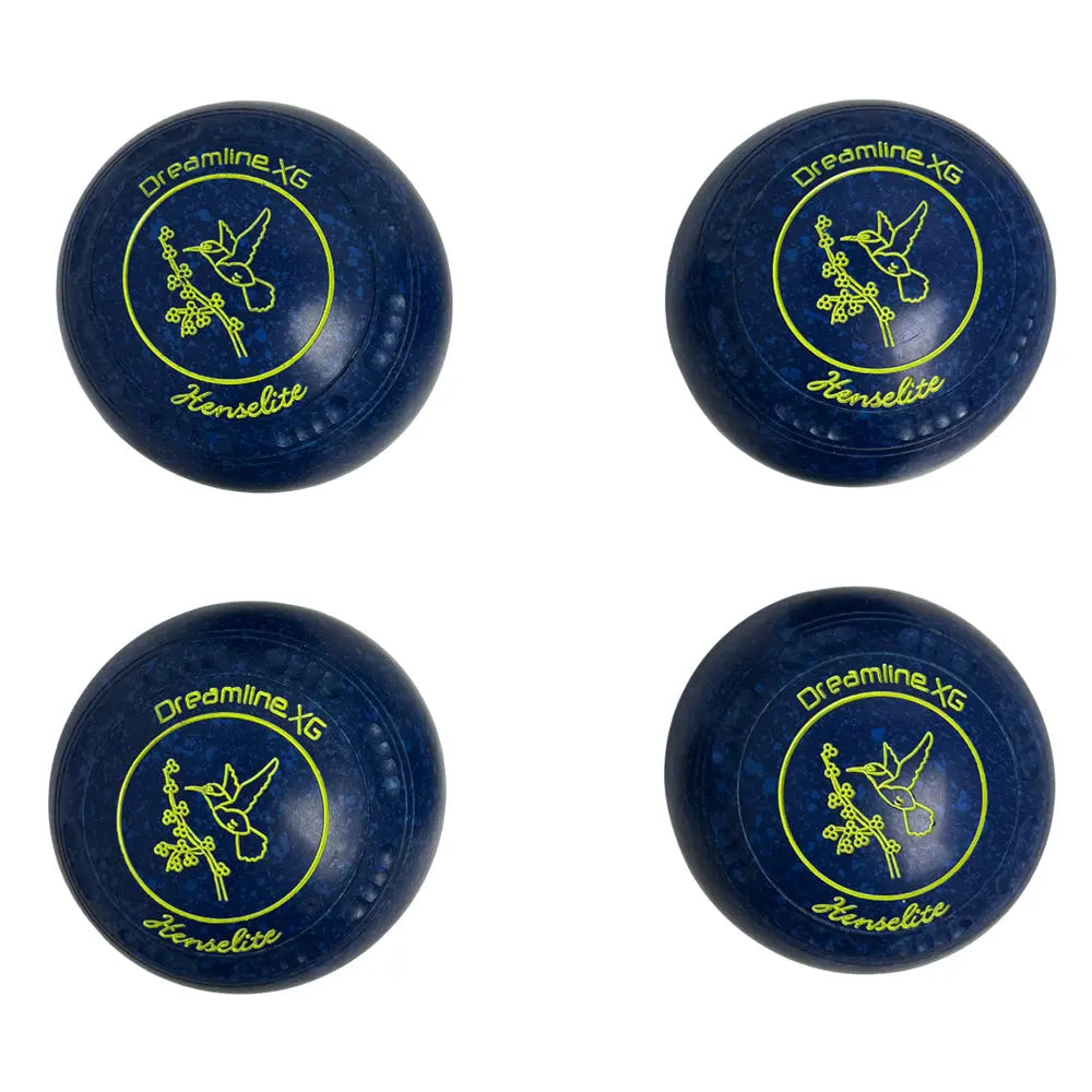 Henselite (Pre-Owned) Dreamline XG Lawn Bowls Size 3 Heavy Gripped Blue - AG7-09 Henselite