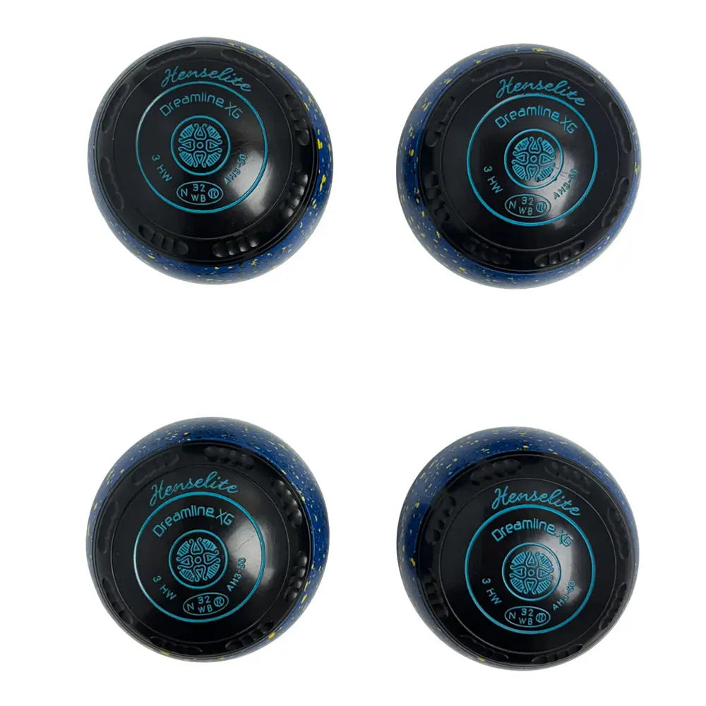 Henselite (Pre-Owned) Dreamline XG  LTD Lawn Bowls Size 3 Heavy Gripped - Cosmic Slice AH3-50 Henselite