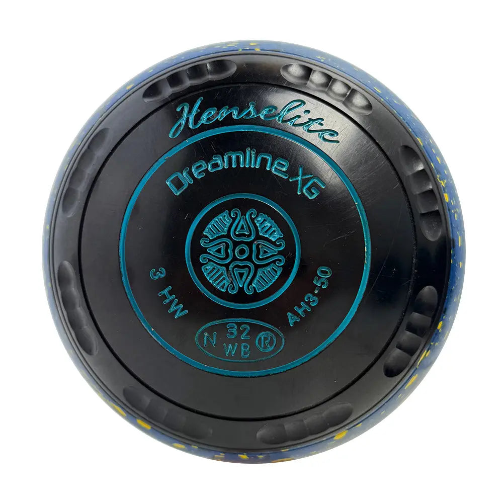 Henselite (Pre-Owned) Dreamline XG  LTD Lawn Bowls Size 3 Heavy Gripped - Cosmic Slice AH3-50 Henselite