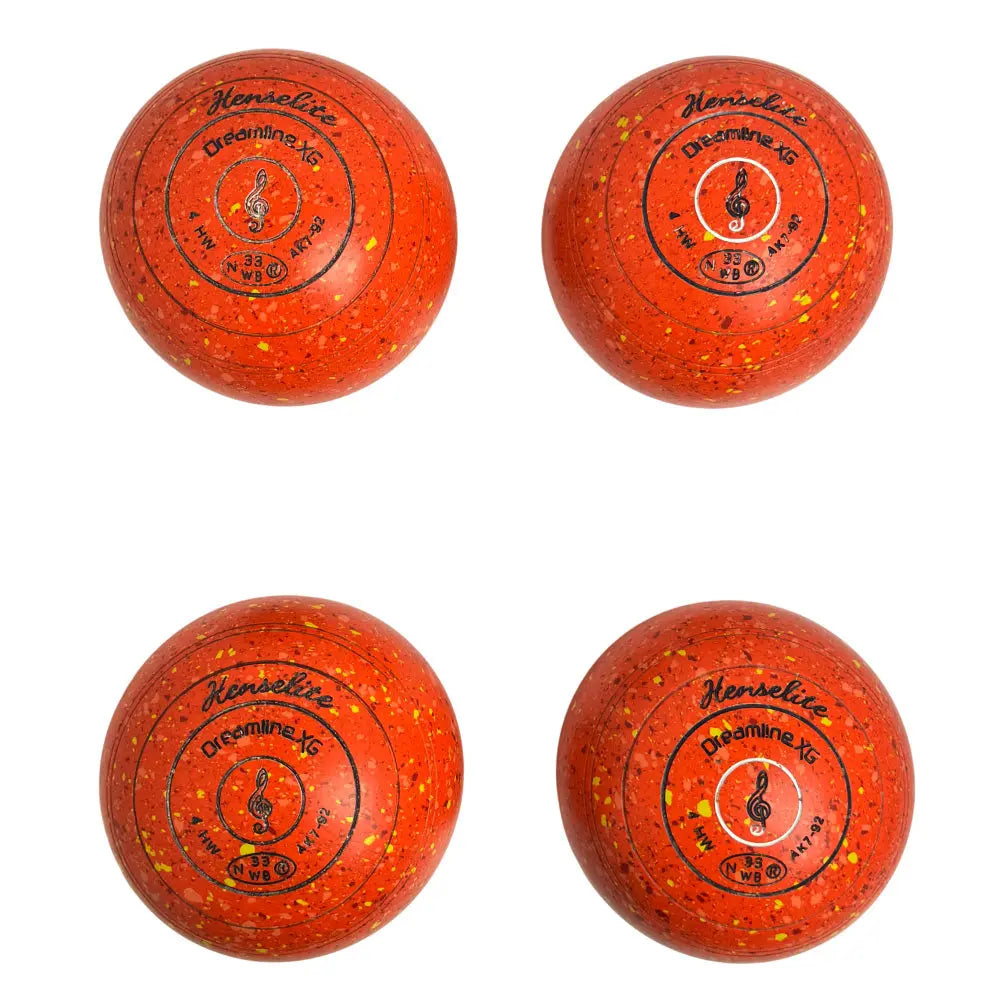 Henselite (Pre-Owned) Dreamline XG Lawn Bowls Size 4 Heavy Non-Gripped - Sunburst Henselite
