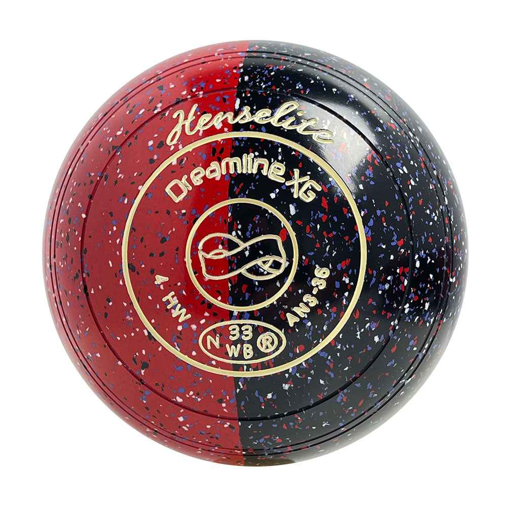 Henselite Dreamline XG Lawn Bowls Size 4 Heavy Non-Gripped - Redback Duo AN3-36