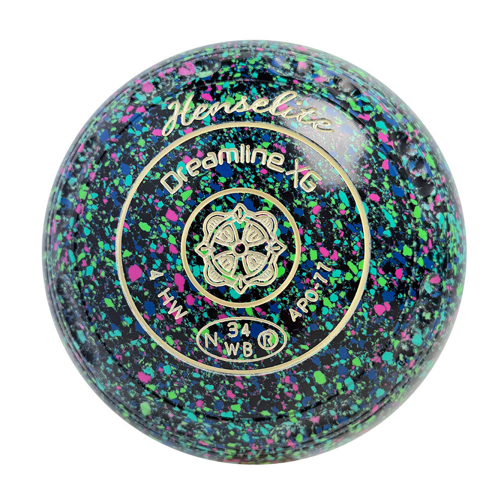 Henselite Dreamline XG Lawn Bowls Size 4 Heavy Gripped - Mystic  AP0-77