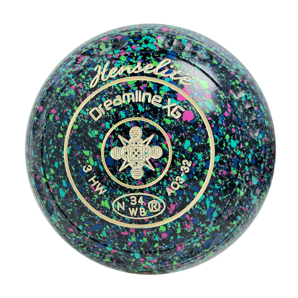 Henselite Dreamline XG Lawn Bowls Size 3 Heavy Gripped - Mystic  AQ3-32