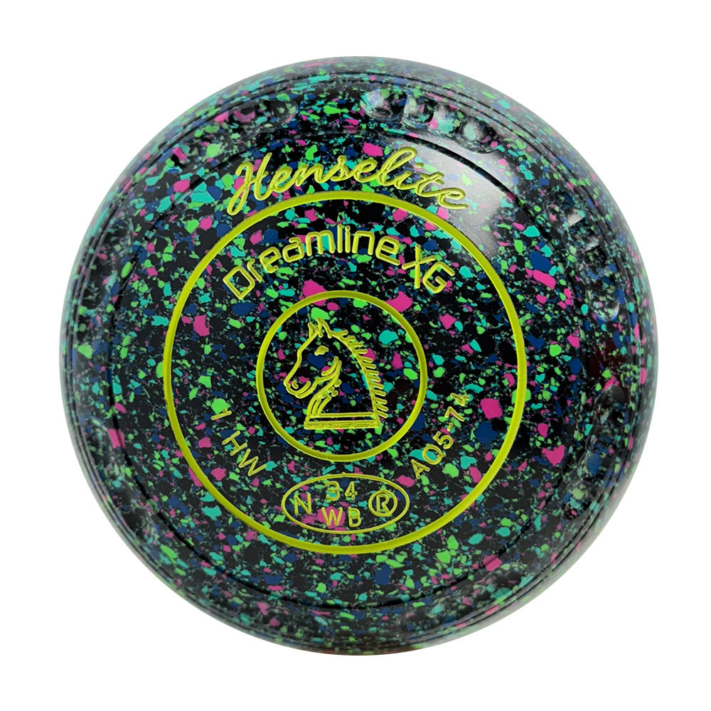 Henselite Dreamline XG Lawn Bowls Size 1 Heavy Gripped - Mystic - AQ5-74